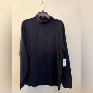 LL BEAN black mock neck